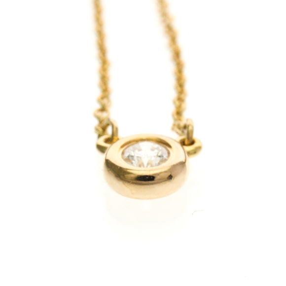 Tiffany Diamonds By The Yard Pink Gold (18K) Diamond Men,Women Fashion Pendan...